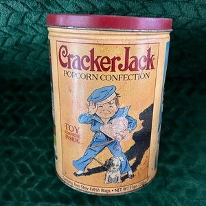 Vintage 1991 Cracker Jack Limited Edition Collector's Tin #2 Sailor Jack & Bingo